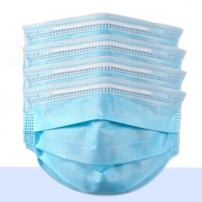 Anti-Bacterial non-woven 3-Ply polypropylene ear loop disposable face masks