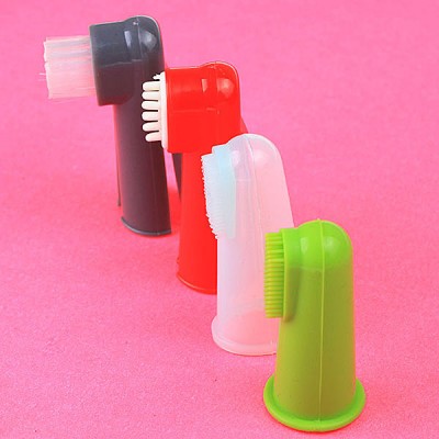 Baby Kid Soft Silicone Finger Toothbrush & Gum Massager Brush Clean Teeth